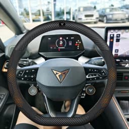 Car Breathable Anti-Slip Suede Leather Steering Wheel Cover For Cupra Formentor Terramar Tavascan Ateca Born Leon ST IBIZA Raval