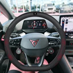Car Breathable Anti-Slip Suede Leather Steering Wheel Cover For Cupra Formentor Terramar Tavascan Ateca Born Leon ST IBIZA Raval