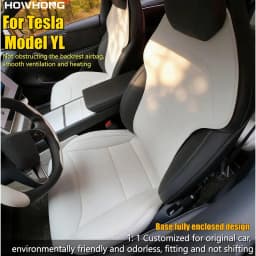 For Tesla Model YL New Car Seats Cover Nappa Leather YL Invisible Seat Cushions Ventilation High Quality Interior Accessories