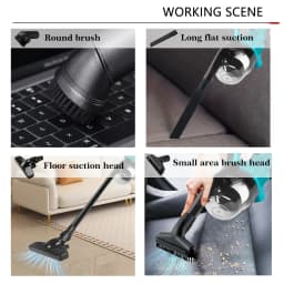 Portable Cordless Car Vacuum Cleaner With 6 Tips 2 Hepa Filters Multi-Functional Vacuum Cleaner for Makita 18v Battery Floor
