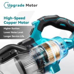 Portable Cordless Car Vacuum Cleaner With 6 Tips 2 Hepa Filters Multi-Functional Vacuum Cleaner for Makita 18v Battery Floor