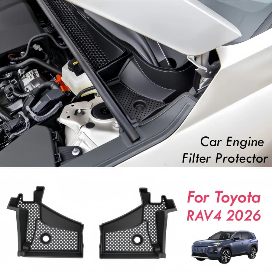For Toyota RAV4 2026 2027 Car Engine Filter Protect Covers 6th RAV4 Protective Engine Compartment Filter Trims Anti-block