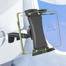 Airplane Tablet Holder Rotating Phone Stand 360 Degree Rotation Durable ABS Plastic Easy Install Portable for Business Travel