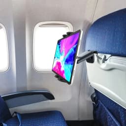 Airplane Tablet Holder Rotating Phone Stand 360 Degree Rotation Durable ABS Plastic Easy Install Portable for Business Travel