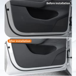 For 6-Seater Tesla Model YL Front and Rear Door Anti Kick Pads, Door Panel Protection Pads, Anti-Wear Protection, 4pcs