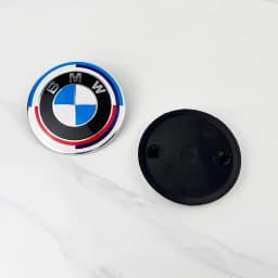 2PCS 82mm 74mm Car Front Hood Emblem Rear Boot Trunk Logo for BMW E30 E38 E39 E46 E60 E61 E90 X1 X3 X4 X5 X6 G20 E87 E60 E63 F01