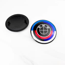 2PCS 82mm 74mm Car Front Hood Emblem Rear Boot Trunk Logo for BMW E30 E38 E39 E46 E60 E61 E90 X1 X3 X4 X5 X6 G20 E87 E60 E63 F01