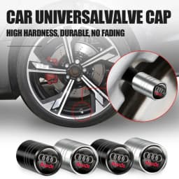 4Pcs For Audi Sports A4 B5 B6 B9 A1 A3 8L A6 C5 C7 Q3 Q5 Q7 Car Tire Tyre Valve Dust Caps Stem Covers Car Wheel Air Valve Cover
