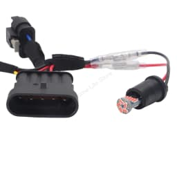 Brand New Tail Light Wiring Harness Conversion Kit For Fiat 500 Abarth Facelift Rear Light Retrofit with LED Bulbs