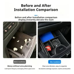 For BMW X5 X6 X7 G06 G07 G05 2019-2026 Under Main Driver Storage Box Tray Pallet Case Organizer Black Car Interior Accessories
