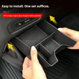 For BMW X5 X6 X7 G06 G07 G05 2019-2026 Under Main Driver Storage Box Tray Pallet Case Organizer Black Car Interior Accessories