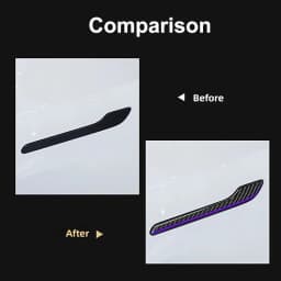 4Pcs for Tesla Model 3 Y Juniper Highland 2020-2025 2026 Door Handle Wrap Cover Protector Stickers Carbon Fiber Resin Casting