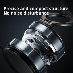 Strong Magnetic Car Phone Holder Foldable Design 90° Adjustable Vacuum Mount for Car/Desk/Bathroom/Universal Use