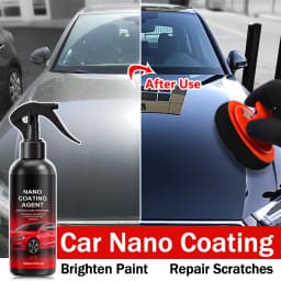 Universal Auto Graphene Nano Ceramic Coating Complete Kit, Professional Car Paint Polishing Brush, Ultra Shiny Finish, Long Last