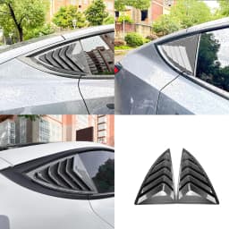 Rear Side Window Cover Louverfor Tesla Model 3 2017-2024 2025 2026 Exterior Decoration Triangle Window Visor Anti-Scratch Guard