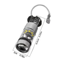 2pcs H1 100W LED Headlights Bulb Super Bright White 12-24V 20-SMD- Projector Fog Driving DRL- Light Bulb 6000K Car Accessories