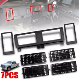 Dashboard AC Air Condition Heater Vent Grille Outlet Panel Louver Set For Nissan Navara D21 Hardbody Pickup 1986-1997 Auto Parts