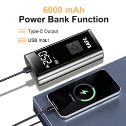 EAFC Wireless Car Tire Inflator Portable Air Compressor, 150PSI Electric Auto Tire Pump with Digital Pressure Gauge, Auto Shut Off, LED Flashlight, Air Pump for Car Motorcycle Bike Ball