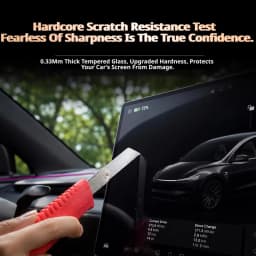 For 2024‑2026 Tesla Model 3 15.4-Inch Central 9H Screen Protector Tempered Glass Film Anti‑Scratch Anti‑Fingerprint Anti‑Grease