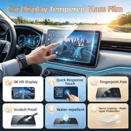 For 2024‑2026 Tesla Model 3 15.4-Inch Central 9H Screen Protector Tempered Glass Film Anti‑Scratch Anti‑Fingerprint Anti‑Grease