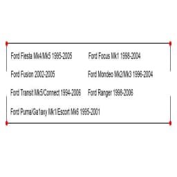 For Ford Fiesta Mk4 Mk5 Focus Mk1 Mondeo Mk2 Mk3 Fusion Transit Connect Ranger Puma Galaxy Mk1 Escort Mk6 Radia Player 6.86" 4G