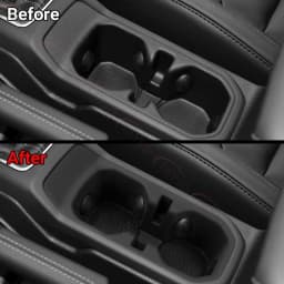 Silicone Non-Slip Center Console Cup Holder Inserts for Jeep Wrangler JL/JLU 4XE 2018-2025 & Gladiator JT 2020-2025 Cup Holder
