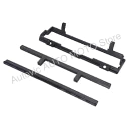 For BMW 3 Series E46 2DIN Radio Installation Kit Complete Adapter Carrier Bracket Top Cover for 16:9 Navigation