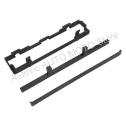 For BMW 3 Series E46 2DIN Radio Installation Kit Complete Adapter Carrier Bracket Top Cover for 16:9 Navigation