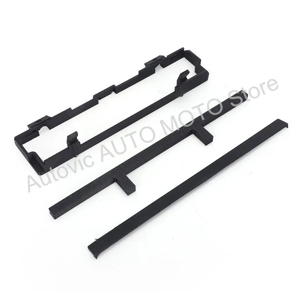 For BMW 3 Series E46 2DIN Radio Installation Kit Complete Adapter Carrier Bracket Top Cover for 16:9 Navigation