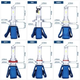 Philips LED H4 H7 HB3 HB4 H8 H11 H16 Ultinon Essential Car Headlight 6000K Bright White HIR2 9012 9005 9006 LED Upgrade Lamps