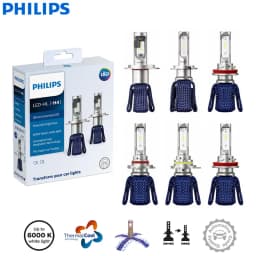 Philips LED H4 H7 HB3 HB4 H8 H11 H16 Ultinon Essential Car Headlight 6000K Bright White HIR2 9012 9005 9006 LED Upgrade Lamps
