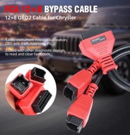 For Chrysler 12+8 OBD2 Adapter Cable Bypass SGW for Jeep Dodge Fiat Compatible with Autel Maxisys Launch X431 Diagnostic Tool