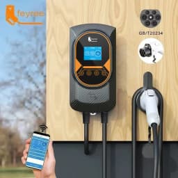 Feyree EV Charger GB/T Socket EVSE Wallbox 32A 22KW 3Phase 16A 11KW Electric Vehicle APP Control Charging Station 7.6KW 5m Cable