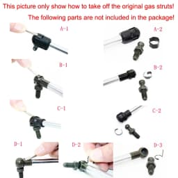 Rear Tailgate Struts For Mitsubishi Eclipse 1995-1999 Boot Back Hatch Lift Supports Shocks Damper Rod MR100467 MR100468 MR100457