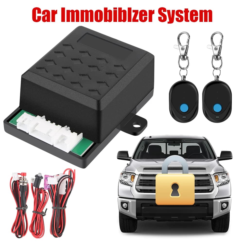 Anti-Hijacking Intelligent Circuit Cut Off Kit Car Remote Control 12V Keyless Access System Auto Unlock Immobilizer Device