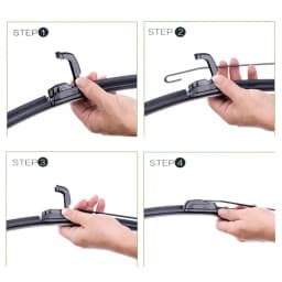 Xukey Front Rear Windscreen Wiper Blades Set For Toyota RAV4 XA20 2005 2004 2003 2002 2001 2000 24" 19" 12"