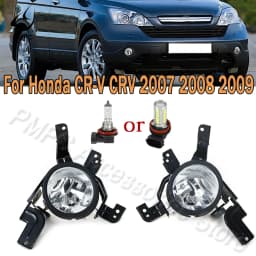 PMFC Fog Lamp Front Bumper Fog Light With Bulb FOR HONDA CR-V CRV 2007 2008 2009 RE1 RE2 RE4 33951-SWA-H01 33901-SWA-H01