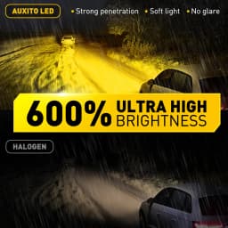 AUXITO 2Pcs 16000LM H8 H11 LED CSP Chip Fog Lights Bulb HB4 9006 9005 HB3 LED Lamp Headight For BMW Toyota 6500K White Yellow