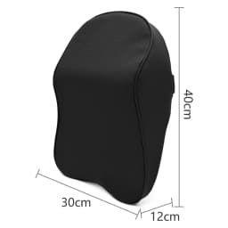 3D Nappa PU Leather Headrest Memory Foam Rest Pillow Headrest Car Neck Pillow Support for Car Pain Relief Travel Neck Support