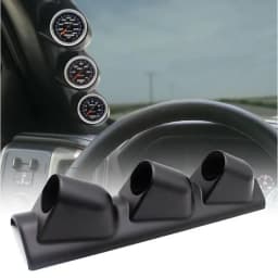 Universal Gauge Cup Car Meters Mount Holder 2 inch 52mm Gauge Pod 2/3 Hole Left Hand Drive A-Pillar Meter Pod Black/Carbon Fiber