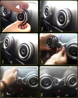 Car Phone Holder For Audi A3/S3/RS3 8P 8V Sline Sportback Air Vent Magnetic Mount GPS Stand 360 Degree Rotatable Mobile Bracket