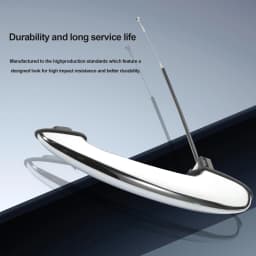 Front Right Passenger Side Chrome Exterior Door Handle with Cable for BMW mini R50 R53 R55 R56 R58 Cooper One JCW 51217198472