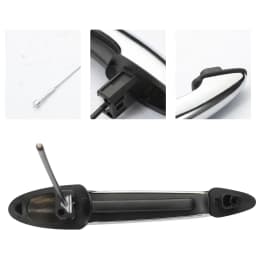 Front Right Passenger Side Chrome Exterior Door Handle with Cable for BMW mini R50 R53 R55 R56 R58 Cooper One JCW 51217198472