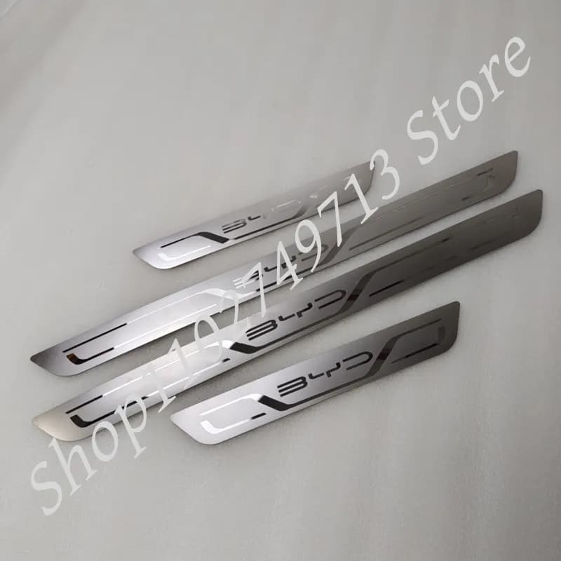 For BYD Atto 3 EV Car Door Sill Stainless Metal Protection for BYD Atto 3 Yuan Plus Song Plus Han Tang Qing Dmi Seal Dolphin