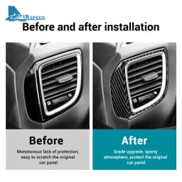 Real Carbon Fiber For Mazda 3 Axela 2014 2015 2016 2017 2018 LHD RHD Car Center Console Side Air Outlet Accessories Sticker