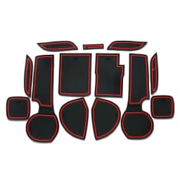 Anti-Slip Rubber Gate Slot Mat Door Groove Pad Cup Cushion For Suzuki SX4 S-Cross S Cross 2014-2023 Car Interior Mat Accessories