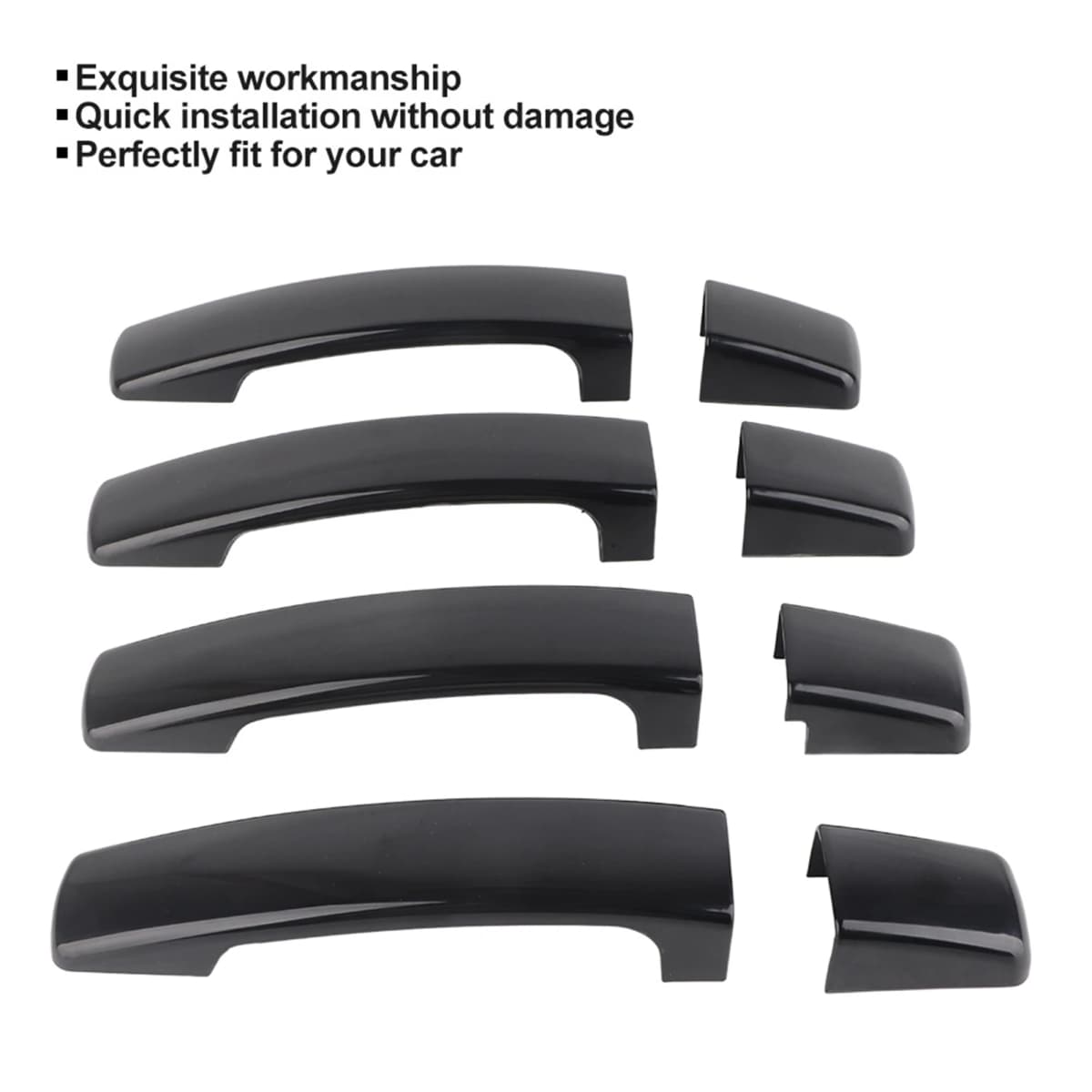 4pcs Car Glossy Black Exterior Door Handle Cover for Range Rover Sport Discovery 3 Freelander 2 Exterior Door Handle Cover