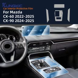 TPU Protective Film For Mazda CX60 CX90 2022-2025 CX-60 CX-90 Car Interior Center Console Transparent Anti-scratch Accessories