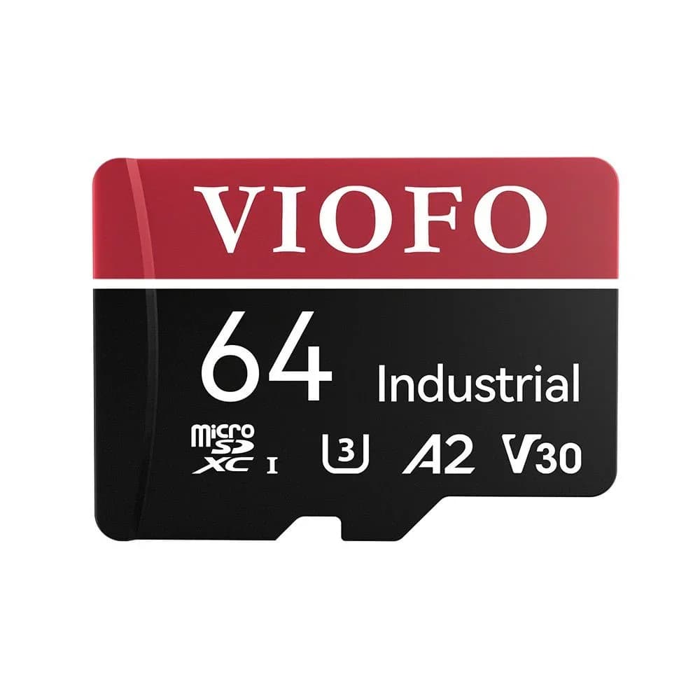VIOFO Industrial Grade MicroSD Card, U3 A2 V30 High Speed Memory Card with Adapter