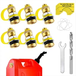 Fuel Gas Can Vent Caps, 6 Pack Upgrade Fuel Gas Can Vent Kit, Used for All for Gas Can Fuel Tank Water Jug Enhances Flow